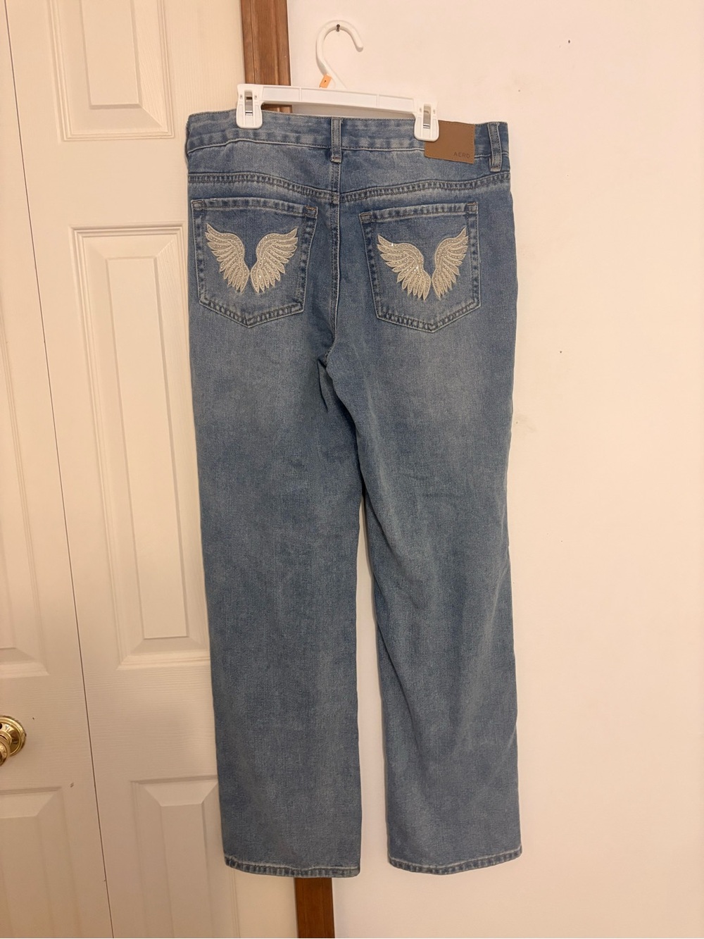 Aeropostale - Light Wash Jeans with Wing Embroidery